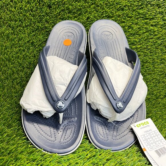 Crocs Crocband Mens Size 13 Blue Beach Walking Outdoor Flip Flops Thong Sandals main image 7